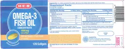 Label for Omega-3 Fish Oil Concentrate