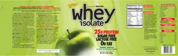 Label for Whey Isolate Sour Apple