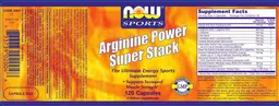 Label for Arginine Power Super Stack