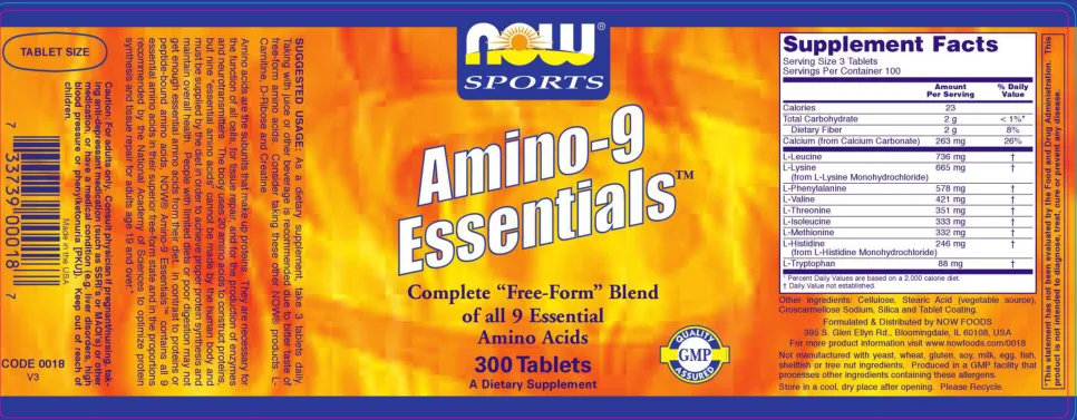 Label for Amino-9 Essentials