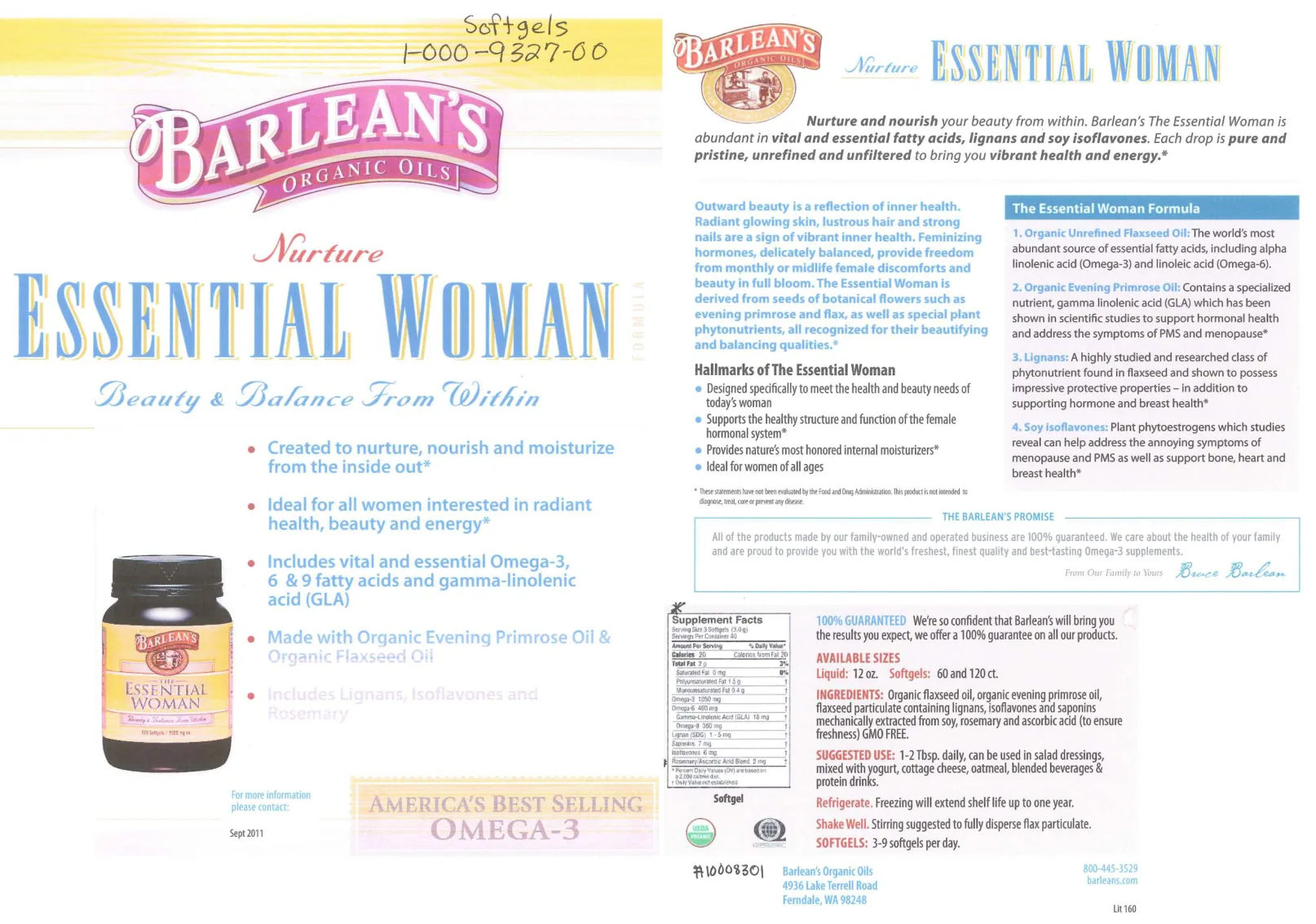 Label for Nurture Essential Woman