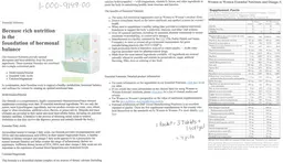 Label for Essential Nutrients and Omega-3