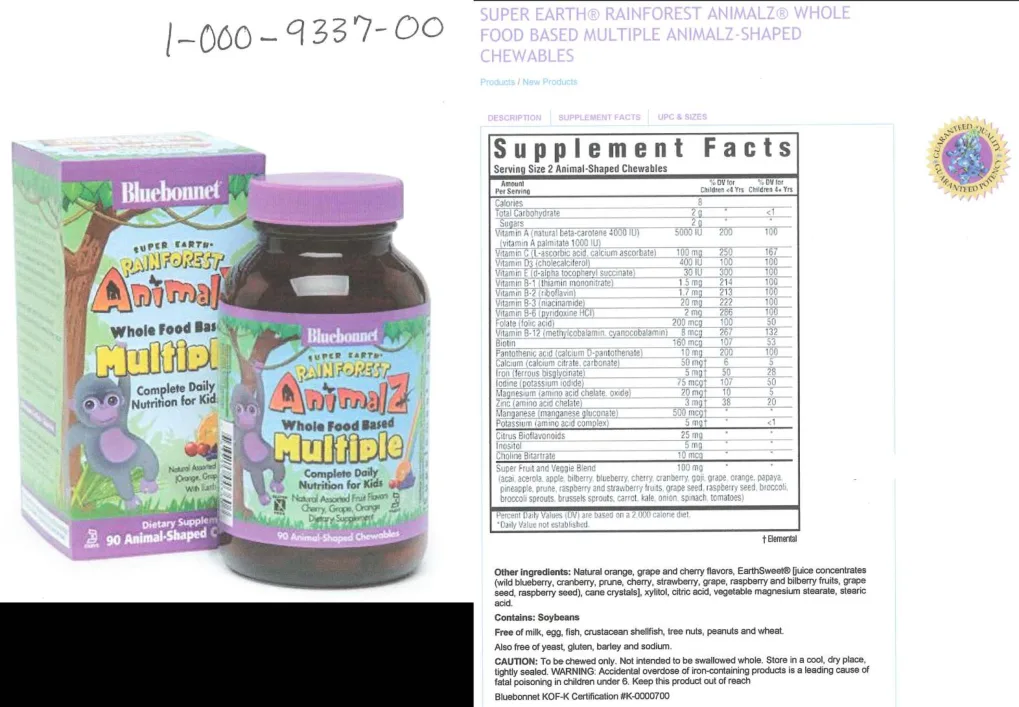 Label for Whole Food Based Multiple