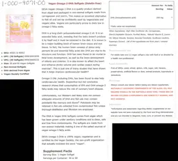 Non-Fish Vegan Omega-3 DHA