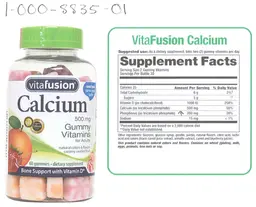 Label for Calcium 500 mg