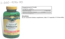 Label for Natural Echinacea