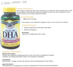 Algal-900 DHA