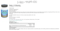 Label for Beta 1,3 Glucans
