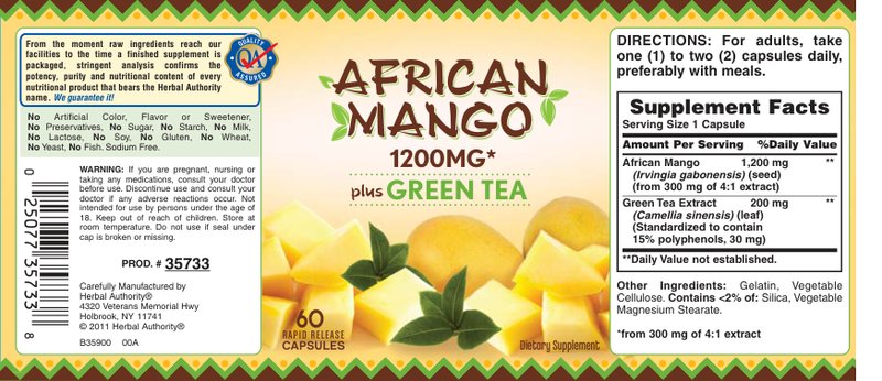 African Mango 1200 mg Plus Green Tea