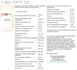 Label for Enervimin Stress Focus