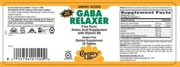 Label for GABA Relaxer