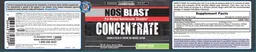 Label for NOS Blast Concentrate