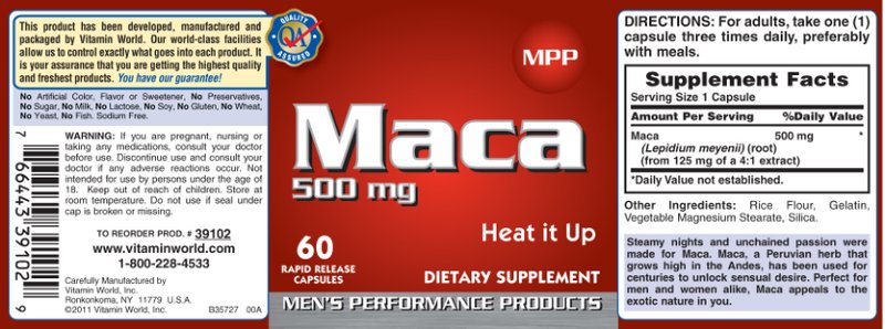Maca 500 mg