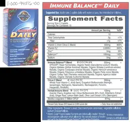Label for Immune Balance Daily