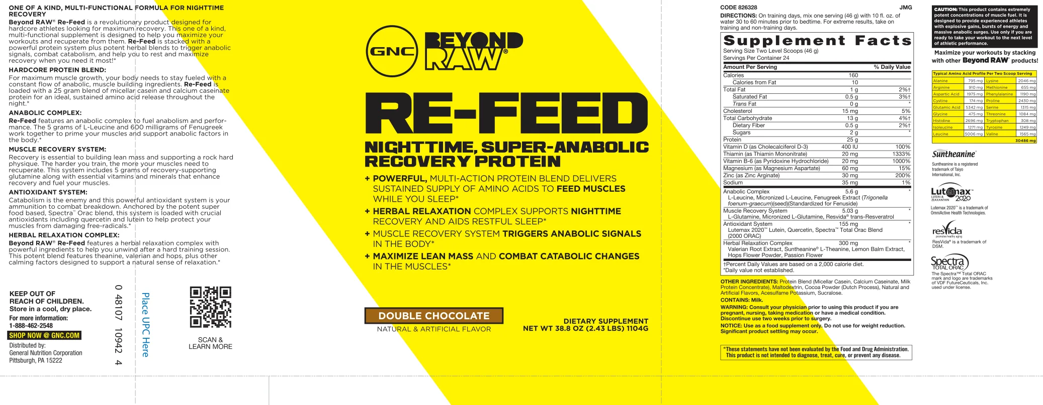 Label for Re-Feed Double Chocolate