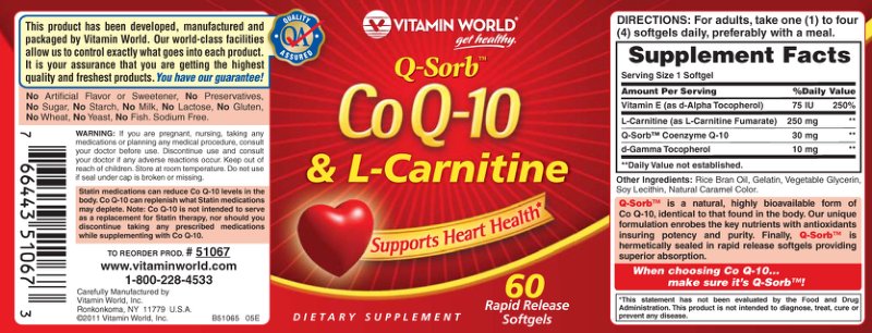 Q-Sorb Co Q-10 & L-Carnitine