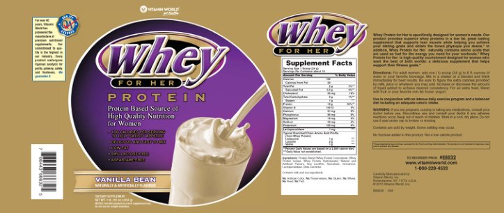 Whey For Her Protein Vanilla Bean