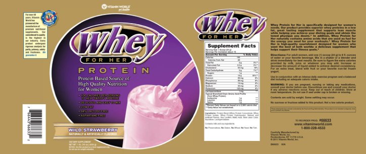 Whey For Her Protein Wild Strawberry