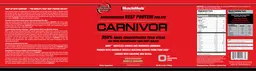 Label for Carnivor Vanilla Caramel