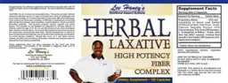Label for Herbal Laxative High Potency Fiber Complex