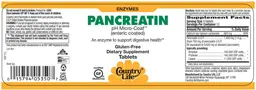 Label for Pancreatin