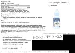 Vitamin D3 2,000 IU Liquid Emulsion