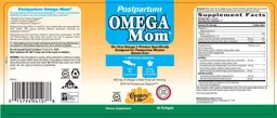 Label for Postpartum Omega Mom