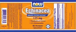 Label for Echinacea 125 mg