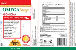 Label for Omega Surge High DHA