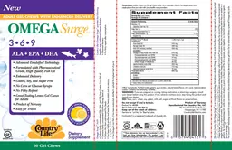Label for Omega Surge 3-6-9