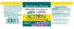 Label for Antioxidant Formula Ultra Activin