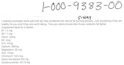 Label for 5-Way Metabolic Fat Fighter