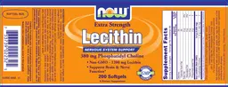 Label for Extra Strength Lecithin