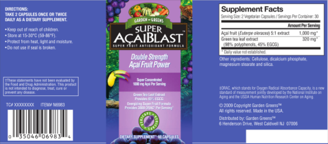 Label for Super AcaiBlast