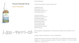 Label for Focus Formula