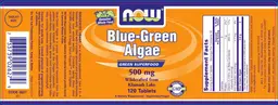 Label for Blue-Green Algae 500 mg