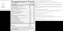 Label for NR Essentials Multivitamin For Women