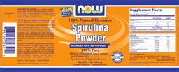 Label for 100% Natural Hawaiian Spirulina Powder