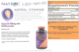 Label for Easy-C 500 mg