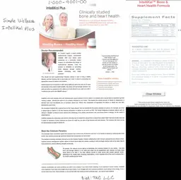 Label for IntelliKal Bone & Heart Health Formula