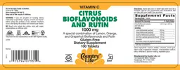 Label for Citrus Bioflavonoids And Rutin 1000 mg