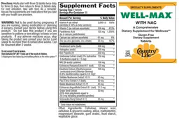 Label for Well-Max With NAC