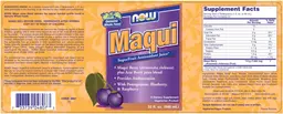 Label for Maqui SuperFruit Antioxidant Juice