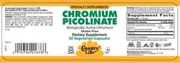 Label for Chromium Picolinate