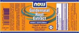 Label for Goldenseal Root Extract