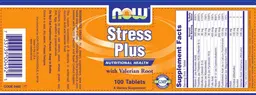 Label for Stress Plus With Valerian Root