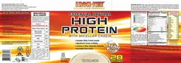 Label for Essential Natural High Protein Vanilla Cake