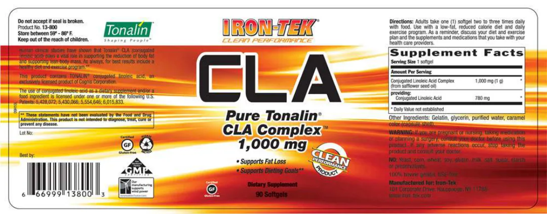 Label for CLA 1,000 mg