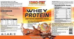 Label for Whey Protein Natural Chocolate Flavor
