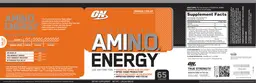 Label for Essential Amin.O. Energy Orange Cooler